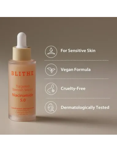 Blithe - Targeted Blemish Serum Niacinamide 5.0 Koreansk Hudpleje Danmark