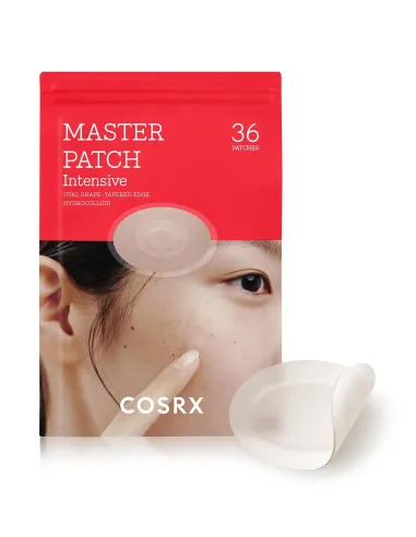 COSRX Master Patch Intensive 36 Counts, Tea Tree Oil, Oval-Shaped Acne Pimple Pactches Pimple Plasters Anti Acne Blemish A.D.F