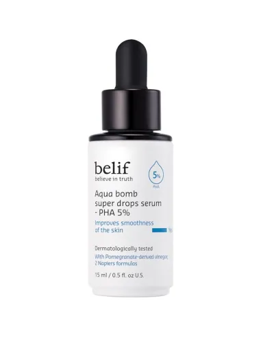 belif Super Drops - PHA 5% | Intensive Hydration Serum, Enhances Skin Texture, Korean Skincare, Korean Beauty, Korean Serum (15