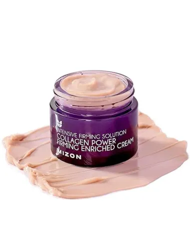 [MIZON] Collagen Power Firming Enriched Cream (50 ml) Korean Skin Care - Deep Moisturising Marine Collagen Cream for Smooth,