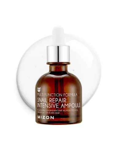 [MIZON] SNAIL Intensive Ampoule (30 ml) Korean Skin Care - Highly Concentrated Snail Secretion for Hydration - Anti-Ageing and