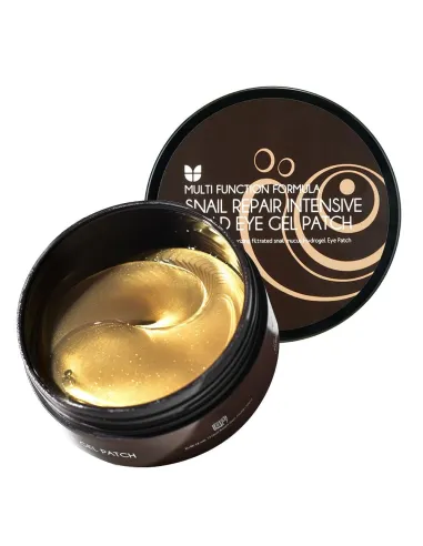[MIZON] SNAIL REPAIR GOLD EYE GEL PATCH (X60) Korean Skin Care - Eye Patches with Snail Slime & 24K Gold - Anti-Ageing and