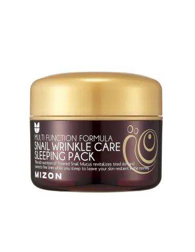 [MIZON] SNAIL WRINKLE CARE SLEEPING PACK (80g) Korean Skin Care - Leave in Night Mask - Wake Up to Hydrated Youthful Skin -