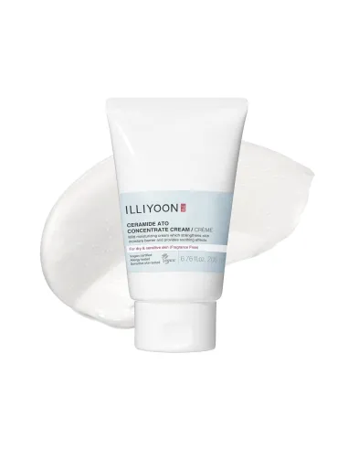 ILLIYOON Ceramide Ato Concentration Cream 200 ml, Moisturising Cream for Dry, Sensitive Skin, 100 Hours Hydration, Skin Barrier