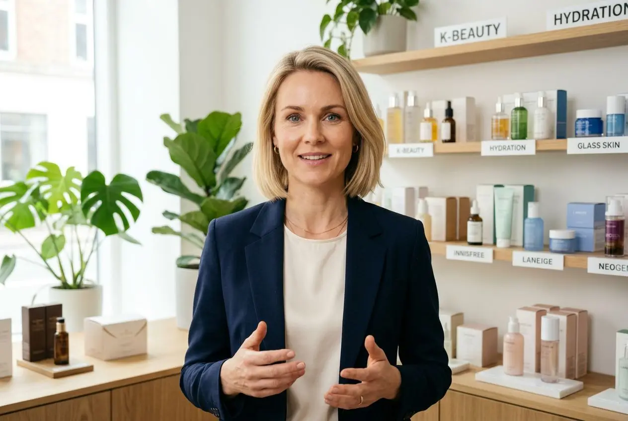 Hudplejeekspert Sara Lundquist i klinik